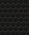 2-Inch Hex Matte Black Porcelain Mosaic Tile For Floors And Walls Mesh Mounted 11.13 x 12.63 Inches Grade 1 First Quality PEI III 10 Sq Ft Per Case