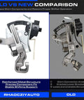 Old and new Dodge Ram Gear Shift Bracket With Solenoid Replacement Fits 2009 2018 Ram 1500 2500 3500 And Ram 1500 Classic 2009 2021 Drop in OE Style Mopar 68470756AA Compatible comparison