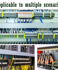 Open Slot Wiring Raceway Duct For Cable Management In Home Office And Server Rack Setups, organizing cables in server panel