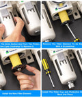 Instruction steps for Three Eighths Inch NPT Air Filter Regulator With Water And Oil Separator And Lubricator Cup installation