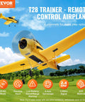 Realistic 2.4Ghz 4 Channel RC Plane With 6 Axis Gyro Stabilizer And Two Batteries Ready To Fly T28 Trainer Aircraft Glider