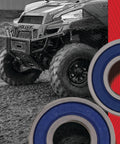 High Speed Wheel Bearing Kit ABEC 3 With Triple Lip Seals And SRI 2 Grease in action with rugged ATV tires