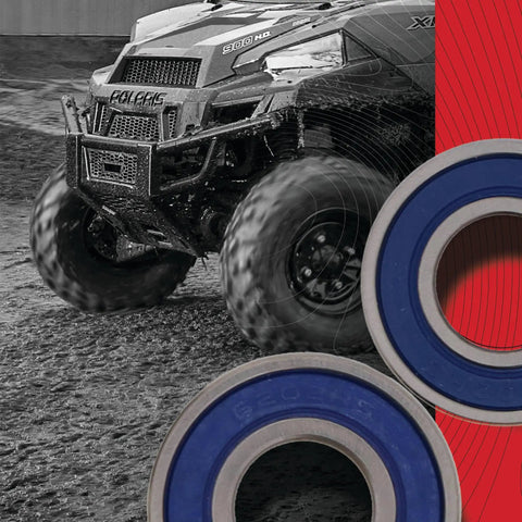 High Speed Wheel Bearing Kit ABEC 3 With Triple Lip Seals And SRI 2 Grease in action with rugged ATV tires