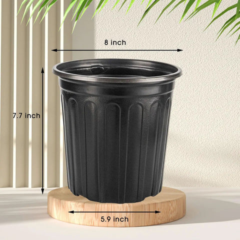 30 Pack Two Gallon Plant Nursery Pots Thickened Soft Plastic Seedling Starter Pots With Drainage Holes For Indoor Outdoor Gardening