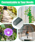 Green PVC Coated Chicken Wire Netting With Galvanized Core Hexagonal Mesh 15.7 By 90.5 Inches fencing flower vine birdcage