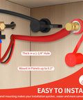 Heavy Duty Remote Battery Terminals 3/8 Stud Jump Post Kit With Durable Cover 250A Amp Charging Hookup for easy installation in panels