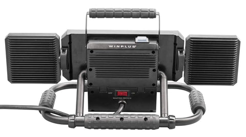 Rear view of LED Folding Work Light With Adjustable Multi Directional Panels Pro Grade Handy Ultra Bright 2100 Lumens