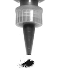 Graphite Powder 44 Micron 99.9 Percent Pure Mil Spec Eight Ounces In Four Bottles Two Ounces Each dispensing from bottle tip