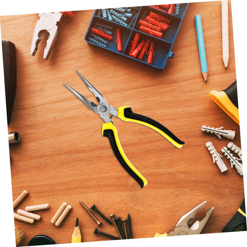Straight Shooter Electrical Wire Stripper Plier Built For Fast Job Sites And Diy Crews Featuring Slick Ergonomic Handle on a workbench.