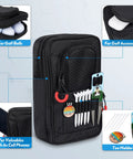 Zippered Golf Ball Bag Organizer With Three Pockets Fits 12 To 15 Balls And A Valuables Pocket For Phone And Wallet On The Go