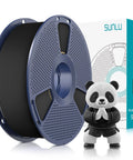 Matte Black PLA Filament 1.75mm 1kg Spool For 3D Printing Dimensional Accuracy with packaging and panda figure