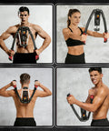 People using Hydraulic Twister Arm Exerciser For Home Gym Adjustable 22 To 440 Lbs Stepless Resistance Strength Training Gear