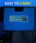 Blue storage case for 20 Piece One Half Inch Drive Lug Nut Socket Set Color Coded By Size With Thin Wall Non Marring Six Point Impact Kit