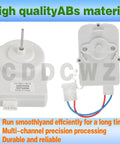 Condenser Fan Motor Replacement For Frigidaire Electrolux Refrigerators Noisy Fridge Fix showing front and side views