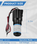 RCO810 Refrigerator 3 In 1 Solid State Hard Start Relay Kit with size 5.1 inches, black plastic casing, visible wires.