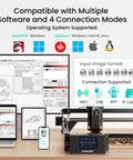 LONGER Ray5 5W laser engraver with 3.5-inch touchscreen, 400x400mm bed, offline operation