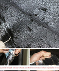 Close-up of Heavy Duty Asphalt Roof Shingles Repair Tape and Self Adhesive Bitumen Membrane showing strong black texture.