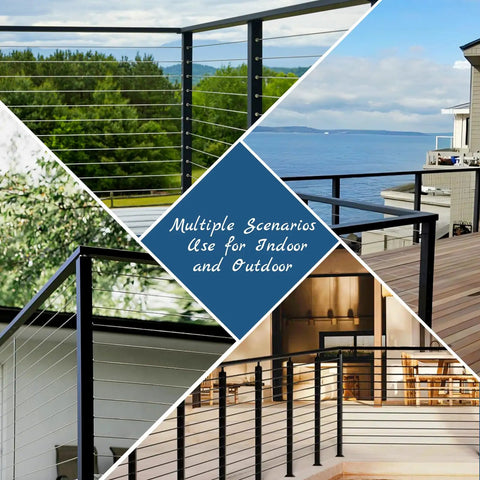 Top Tier Bulletproof Black Corner Connector For 90 Degree Cable Deck Hand Rail High Strength Pom Top Rail Fitting Seamless Hidden Joining Hardware Two Pack installed in multiple outdoor and indoor scenarios.