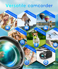 Versatile camcorder features for YouTube vlogging, including 4K Video Camcorder, 36MP Photos, 18x Digital Zoom, Flip Screen, and more.