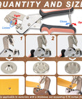 All In One Boat Cover Snap Button Kit With 380 Stainless Steel Snaps 15mm Ergonomic Pliers step-by-step use and material demo