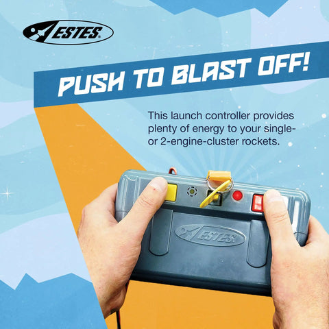 Hands using Pro Series II Rocket Launch Controller For Model Rockets With Easy Setup And Safe Power Options