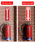 Eight Pack Fire Extinguisher Signs Made From Rust Free Aluminum Reflective 4x12 Inch Laminated For Ultimate UV Weather Scratch Water And Fade Resistance Indoor And Outdoor Use No Brainer For Quick Fire Extinguisher Location