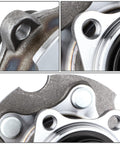 Close-up view of a Rear Wheel Bearing Hub Assembly With ABS Sensor Plug And Play For Scion IM TC Lexus NX HS250H Toyota RAV4 C-HR Corolla IM FWD 06-21 Fits Easy Install Factory Style Replacement.