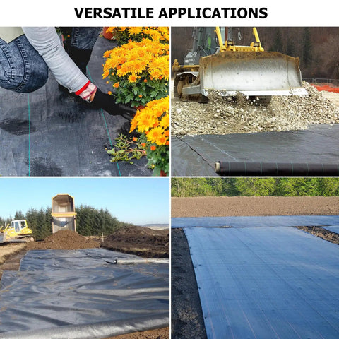Heavy Duty 5 Oz Landscape Fabric 13x115 Ft Driveway And Weed Barrier For Erosion Control French Drain Garden Landscaping