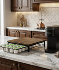 Cup Holder Organizer For Coffee Pods With Sliding Drawer Holds 30 Pods Sturdy Metal Frame No Assembly on kitchen counter