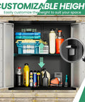 Heavy Duty 10 Piece Steel Garage Cabinet System With Workbench All In One Modular Garage Storage Set for organization