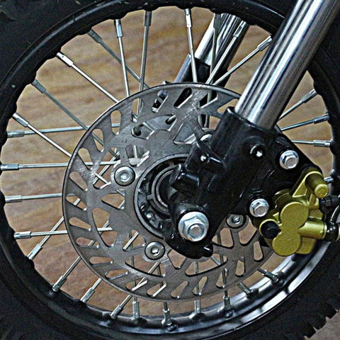 190mm Front Brake Disk Rotor With Pad For 110Cc 125Cc 150Cc Dirt Bikes Pit Bikes Quad ATV SSR RM85 YZ80 Upgrade Kit Aluminum Alloy Durable High Performance Braking