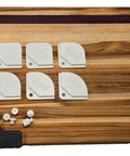 Professional Router Template And Corner Jig For Fine Trim Work featuring precision chamfer cutting guide inserts on wood.