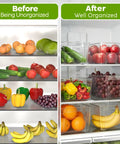 Clear Plastic Stackable Fridge Storage Bins 8 Pack Pantry Organization Cubes For Grocery Management And Fresh Food Keepers in organized fridge.