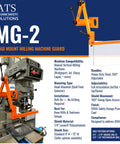 Milling Machine Guard For Manual Mills OSHA Compliant Head Mount Shield Made With Lexan And Aluminum on mill