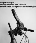 Mountain Bike Bar Ends In One Piece Aluminum Forged For Strength And Control, Fits 22.2mm Handlebar, Matte Black Finish