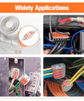 Lever Wire Nut Connectors Kit With 150 Pieces For 2 To 5 Conductors in various electrical setups application