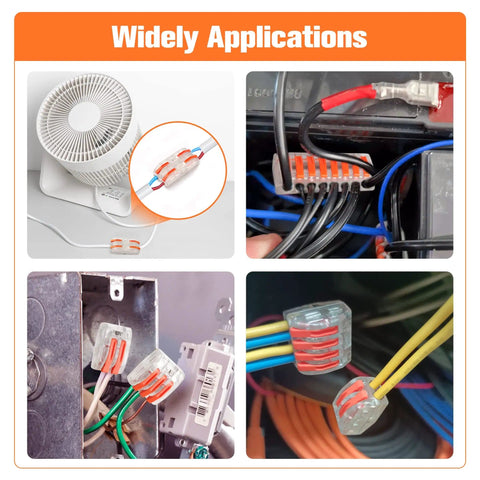 Lever Wire Nut Connectors Kit With 150 Pieces For 2 To 5 Conductors in various electrical setups application