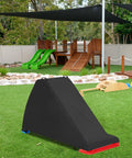 Outdoor Slide Cover Protective Sleeve Windproof Shield With Weather Resistant Fabric on playground slide, backyard setup