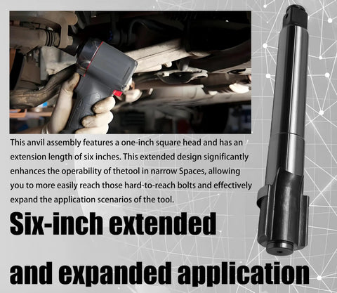 Top Shelf 1 Inch Anvil Assembly 285B A726 6 Replacement For Ir 285A 285B 285B 6 295A Pneumatic Impact Socket shown in use.