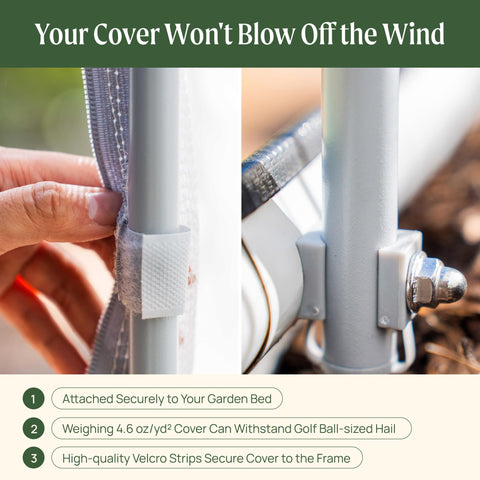 Garden Cover Netting System For 2 By 8 Beds With 9 In 1 Protection Kit 35 Percent Shade Pest Control Frame Durable Heavy Duty