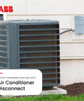 Weatherproof fused AC disconnect switch 30A 240V single-unit 1-phase NEMA 3R next to HVAC system