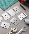 10 Pack Slatwall Metal Plate Mount Backplates For Slatwall Compatible Displays Heavy Duty Steel Bracket With Four Pre Drilled Holes