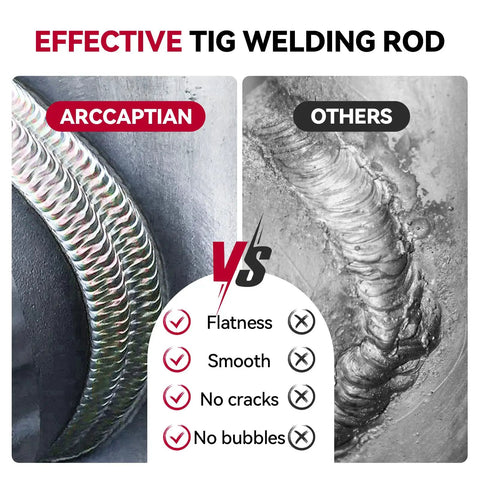 Comparison of Aluminum TIG Welding Rod ER4043 Filler Wire One Sixteenth Inch By 16 Inch, 5 Pound Pack For TIG Welds in use vs others