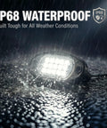 12 Pod White Rock LED Underglow Lights Kit 6000K Pure White IP68 Waterproof For Trucks, SUVs, UTVs, ATVs, RZRs, Boats and Motorcycles