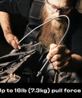 Person using Multipurpose Pickup Tool Set With 36 Inch Flexible Claw Grabber And Telescoping Magnetic Pickup Stick