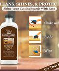 Keep Your Wooden Cutting Boards And Kitchen Gear Looking Slick As A Whistle With This Odorless Food Grade Butcher Block Oil For Deep Conditioning And Crack Prevention. 8 fl oz bottle with application instructions.