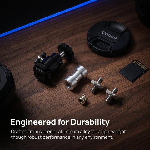 Dope Camera Mount Screw Kit For Your Rig With Quarter Inch To Quarter Inch And Quarter Inch To Three Eighths Inch Double Ended Screws