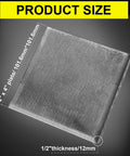 4 Pcs Hot Rolled ASTM A36 Steel Plates Half Inch Thick 4X4 Inch Flat Metal Plates Square For Drilling And Welding DIY Metalworking Set Heavy Duty Steel Sheets