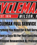 Full Service Oil Change Kit For Kawasaki Mule Pro FX And Pro FXT 2015 To 2023 advertisement with Cyclemax logo