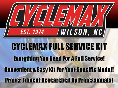 Full Service Oil Change Kit For Kawasaki Mule Pro FX And Pro FXT 2015 To 2023 advertisement with Cyclemax logo
